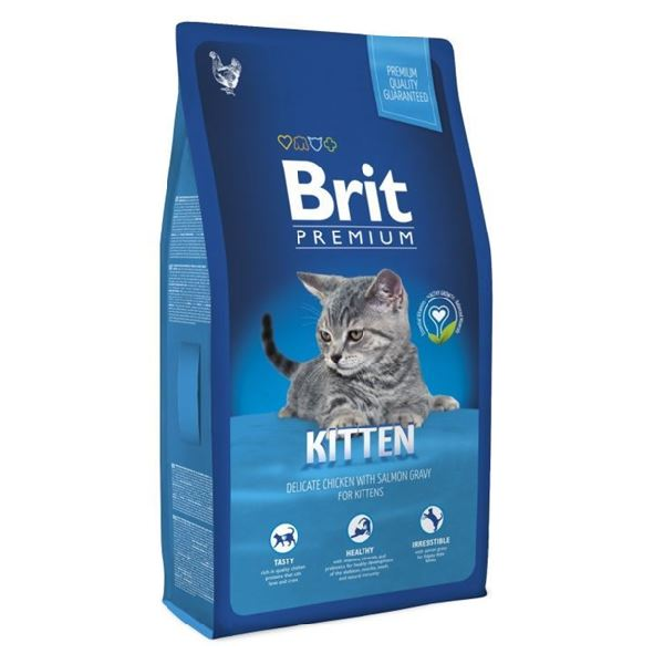 Сухой корм для котят Brit Premium Kitten с курицей