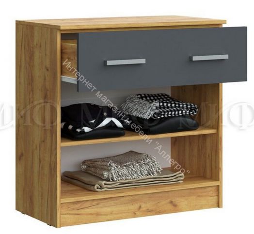 Модульная спальня Бася Графит/Дуб крафт