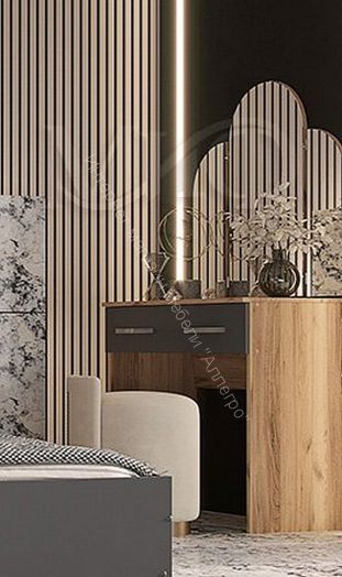 Трельяж Бася Графит/Дуб крафт