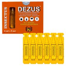 Dezus (Дезус) Insectus средство от клопов, тараканов, блох, муравьев, 6 ампул