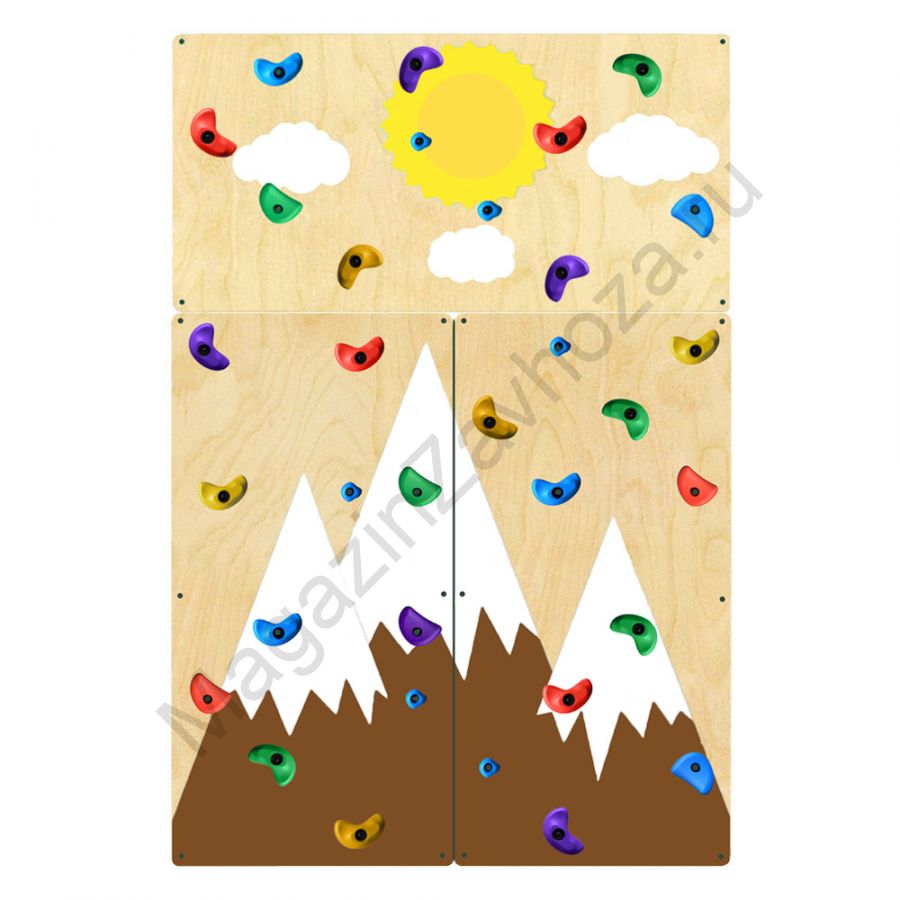 НАСТЕННАЯ ПАНЕЛЬ 18 СКАЛОДРОМА 1500Х2250ММ