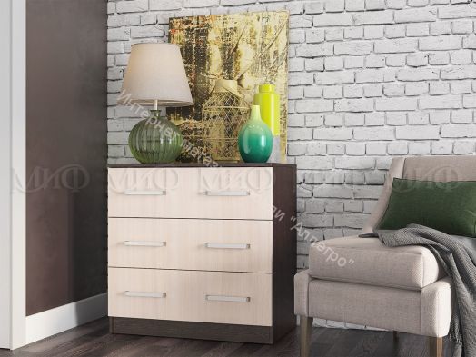 Модульная спальня Бася Дуб беленый/Венге