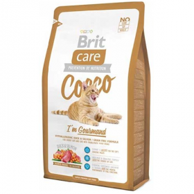 Сухой корм для кошек Brit Care Cocco с уткой и лососем