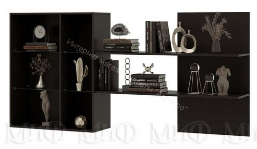 Гостиная Николь Черный глянец