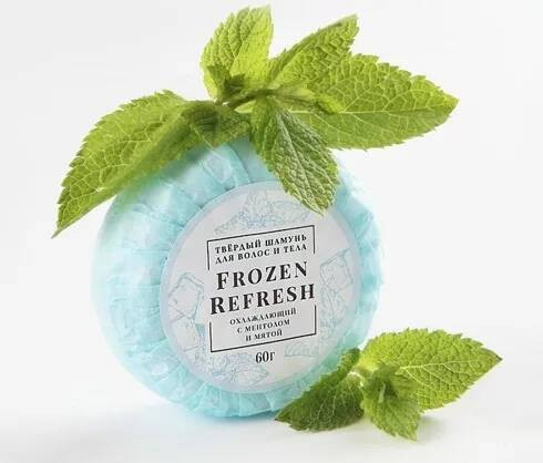 Blagovkus - Твердый шампунь для волос и тела "Frozen Refresh", 60 г