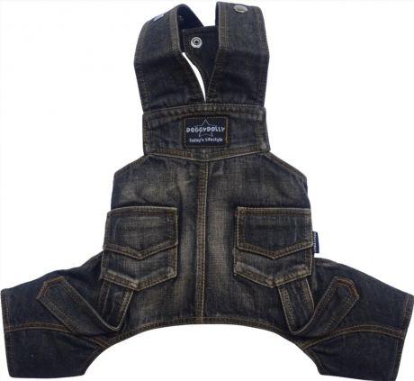 Джинсовый летний комбинезон "Монтана"черный (XS,)