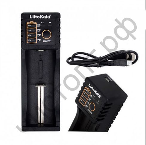 Заряд. уст-во LiitoKala Lii-100B 1 аккум.18650 и подобных + R03 и R6 выбор тока заряда