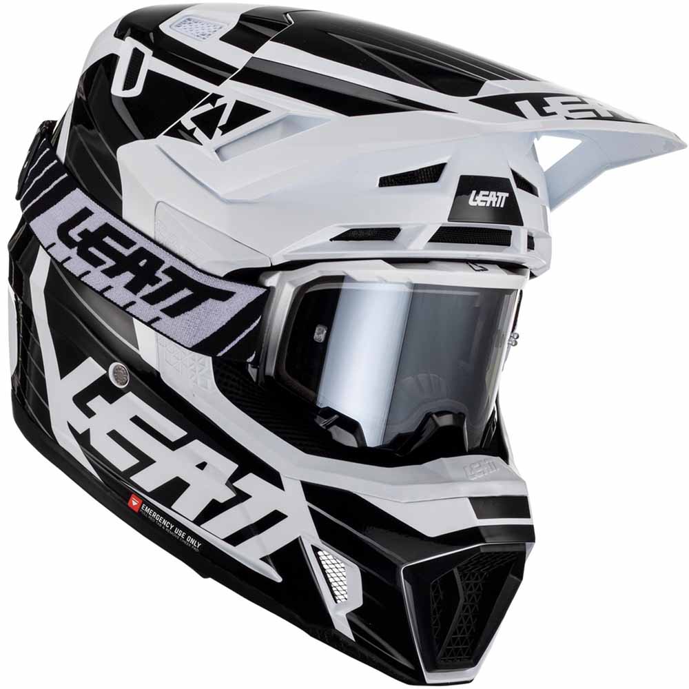 Leatt Kit Moto 7.5 White шлем + очки Leatt Velocity 4.5