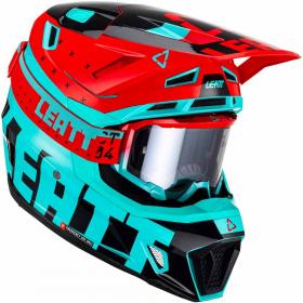 Leatt Kit Moto 7.5 Fuel шлем + очки Leatt Velocity 4.5