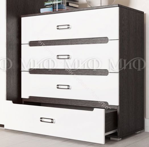 Комод Ким Графит Софт/Дуб Сонома