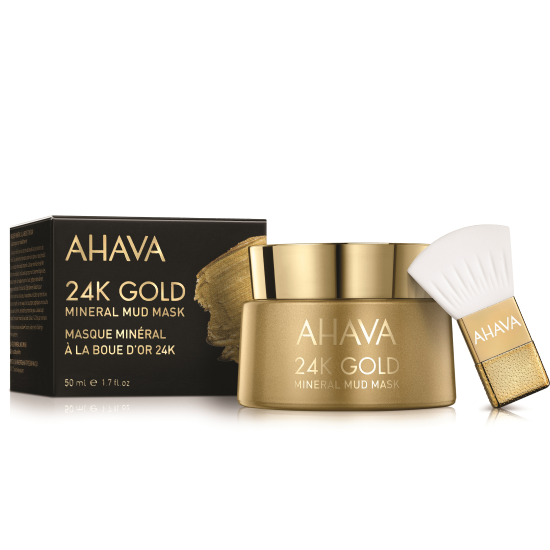 Маска с золотом 24к Ahava Mineral Mud Masks, 50 мл - упаковка, баночка