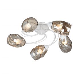 Люстра  Vitaluce V4927-0/5PL, 5xE27 Макс. 40Вт Белый, Матовый / Виталюче