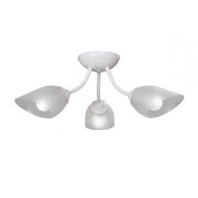 Люстра  Vitaluce  V3405-0/3PL, 3хЕ14 Макс. 40Вт Белый, Глянцевый / Виталюче