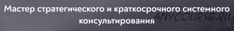 [МИП] Стратегическое и краткосрочное системное консультирование. Модуль 1 (Андрей Кузин)