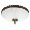 Светильник Потолочный Arte Lamp Crown A4541PL-3AB Античная Бронза, Белый с Неокрашенным Рисунком / Арт Ламп