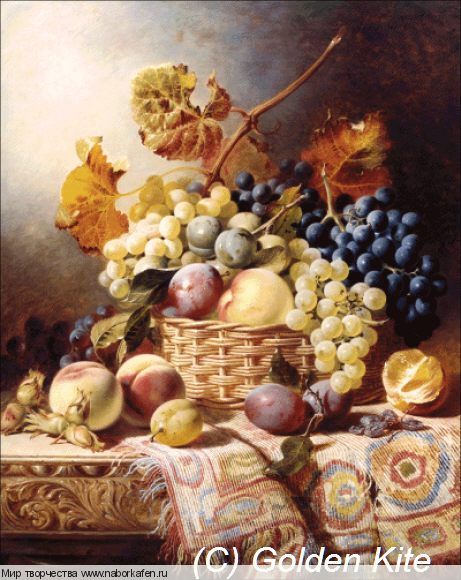 Набор для вышивания "1618 Still Life with Basket of Fruit (medium)"