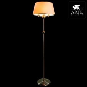 Торшер Arte Lamp Alice A3579PN-3AB Античная Бронза, Бежевый с Каймой / Арт Ламп