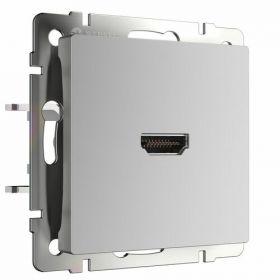 Розетка Мультимедийная Werkel WL06-60-11 Серебряная, Hdmi / Веркель