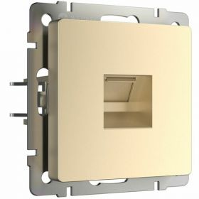 Розетка Телефонная Werkel WL11-RJ-11 Шампань, RJ-11 / Веркель