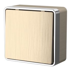 Выключатель Одноклавишный Werkel Gallant W5010010 Шампань Рифленый / Веркель