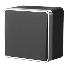 Выключатель Одноклавишный Проходной Werkel Gallant W5010235 Черный, Хром, Влагозащищенный / Веркель