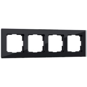 Рамка на 4 Поста Werkel W0041108 Черный / Веркель