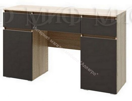 Туалетный стол Ким Графит Софт/Дуб Сонома