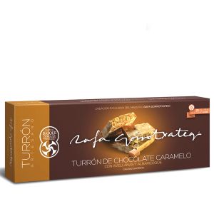 Туррон-нуга из карамельного шоколада с лесным орехом и абрикосом Rafa Gorrotxategi Turron de Chocolate Caramelo 250 г - Испания