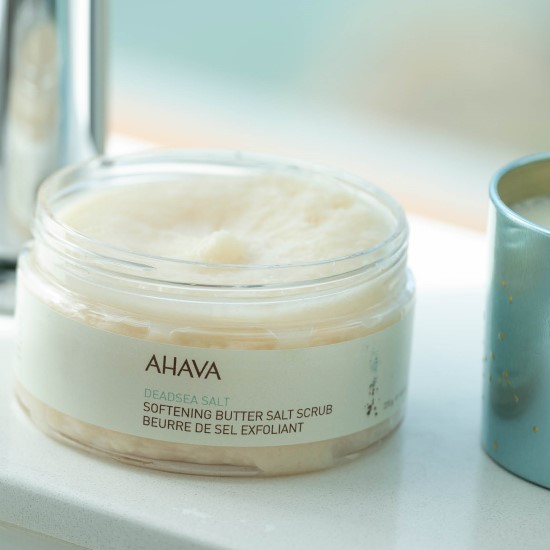 Смягчающий масляно-солевой скраб Ahava Deadsea Salt 220 гр