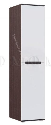 Пенал Ким Белый глянец, Дуб Венге