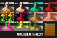 [CreativeMarket] 10 Glitch Art Photoshop Actions