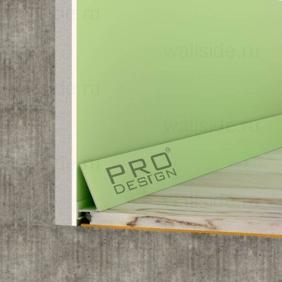 Алюминиевый плинтус Pro Design Corner 570 любой цвет по RAL