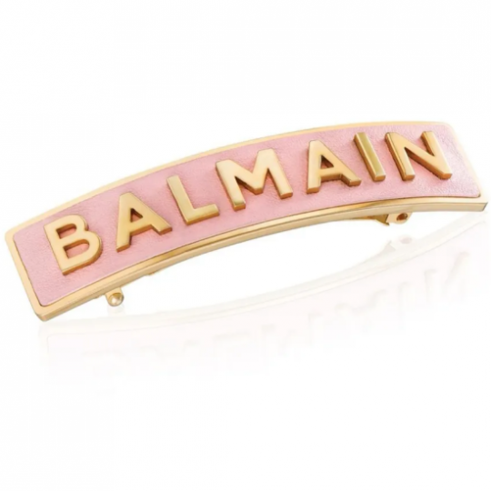 Balmain Hair Couture Заколка-автомат для волос Розовая Лимитированная коллекция Barrette Pour Cheveux M SS20