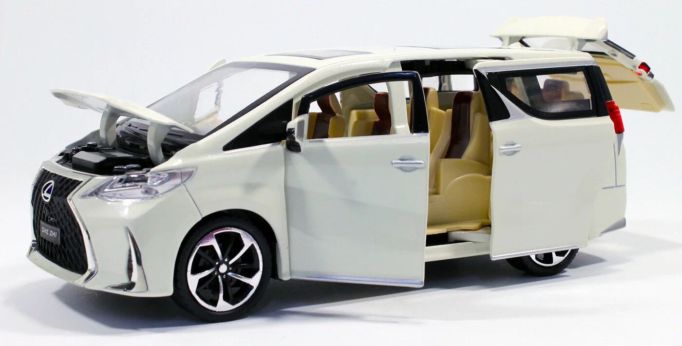 Металлическая инерционная модель Лексус Lexus LM300 h 21см. свет, звук (CZ119A)