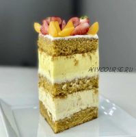 Апельсиновый медовик с тестом на жидкой карамели (Мария Манахова)