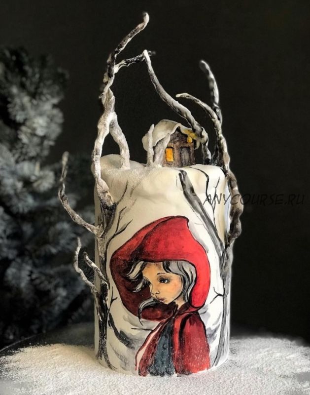 Декор торта по сказке 12 месяцев (Юлия Припутнева)