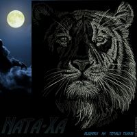 Дизайн машинной вышивки «В ночи - тигр» (Наталья Шестакова)