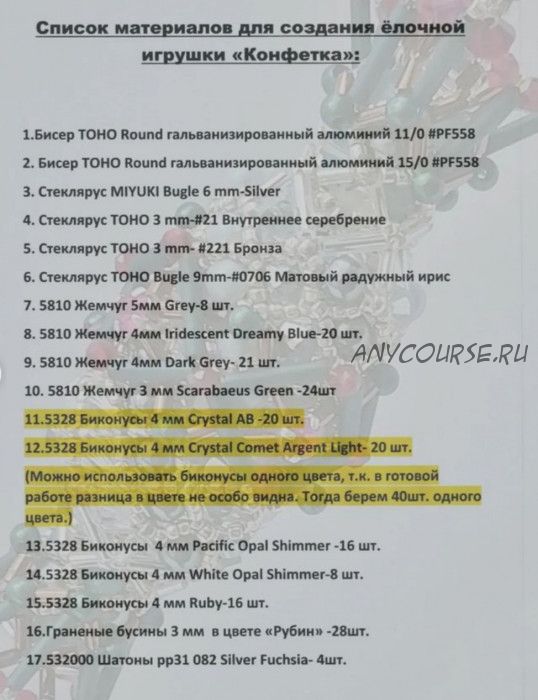 Елочная игрушка Конфетка (Анна Слесарева)