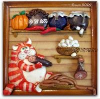 Картина для кухни «Кот в кладовке» (Ольга Родионова)