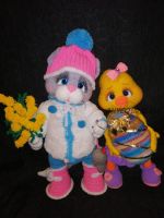 Кошечка Марта и Пасхальная Цыпочка (Алла Маслова (Федюнина)