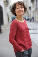 Пуловер спицами (Elizabeth Doherty)