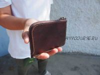 [Craftsmangus] Кожаный кошелек на молнии