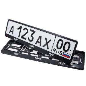 Номерные рамки для номера Mini - черные