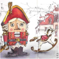 [enterclass] Щелкунчик. Разворот скетчбука (Лена Крымина)