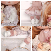 [Панпина] Куколка Стася + Мишка на тачке для Стаси (Елена Вылегжанина)