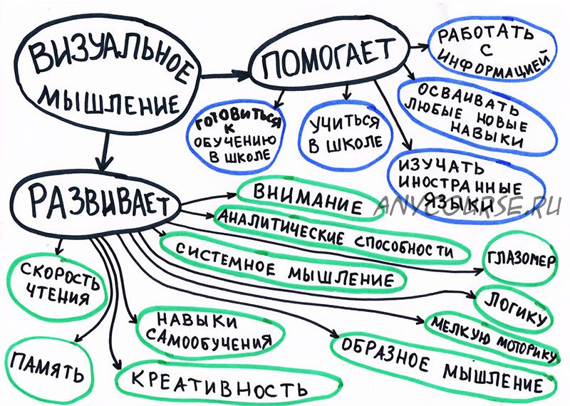 Визуальное мышление: практический курс для детей. Полный курс (Лена Данилова)