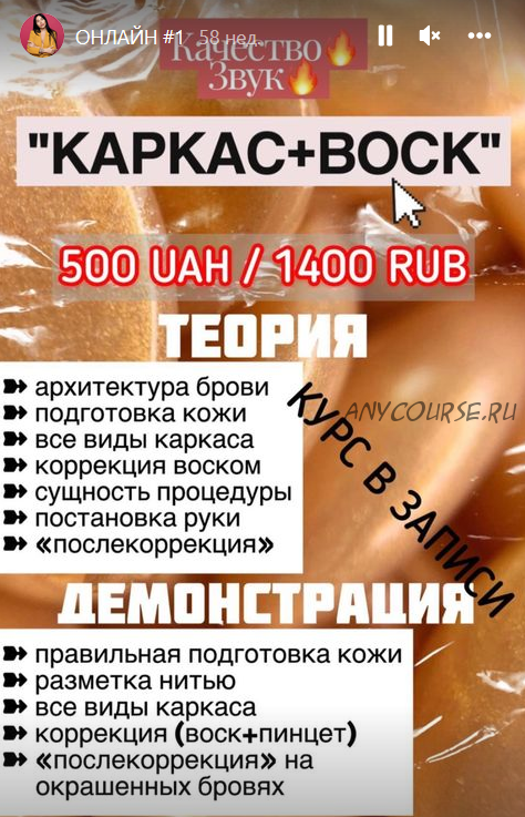 Каркас + воск (Ксения Грузин)