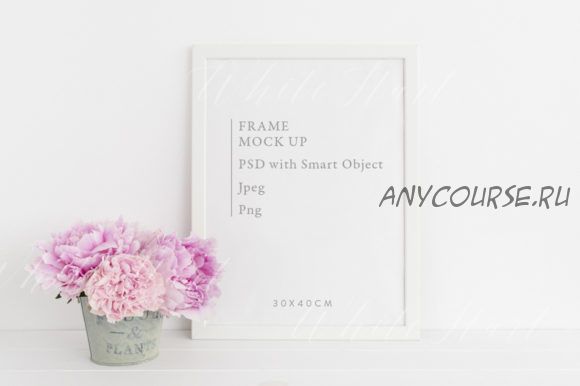 [Creativefabrica] A3 Frame Mockup - Psd and Png (White Hart Co.)