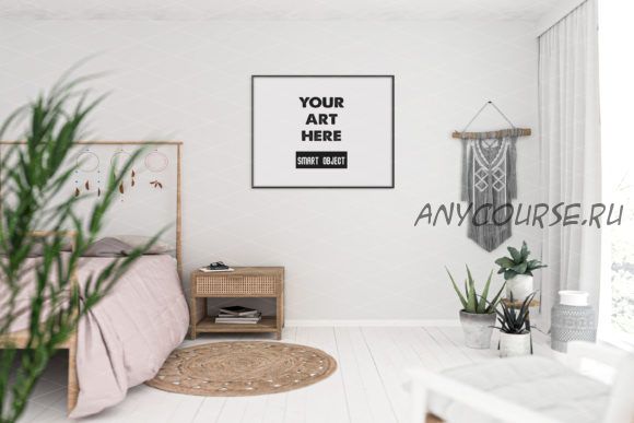 [Creativefabrica] Bedroom, Boho - 5863589, Mockup, PSD (Elmil Design)