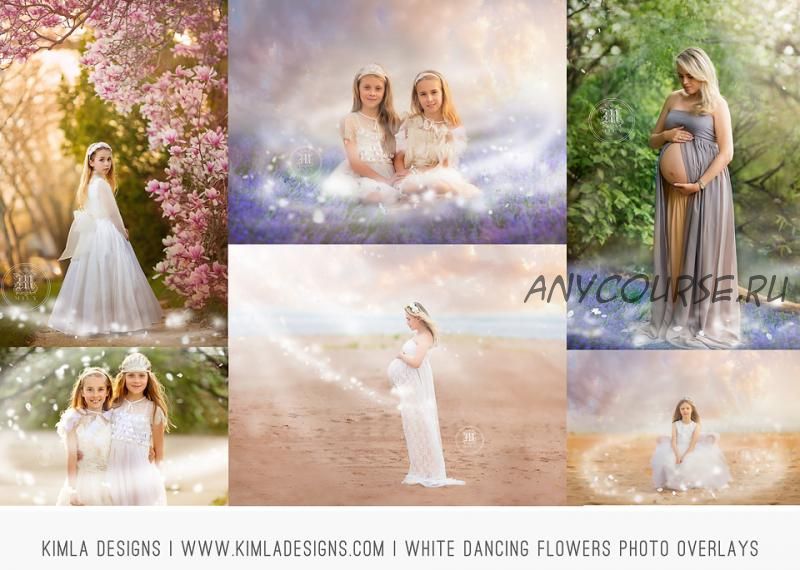 [Kimladesigns.com] Фотоналожения Dancing Flowers Photo Overlays